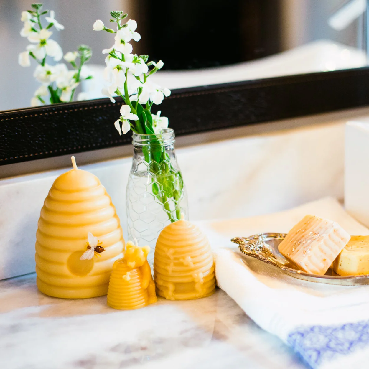 Beehive Beeswax Candle - Image 4