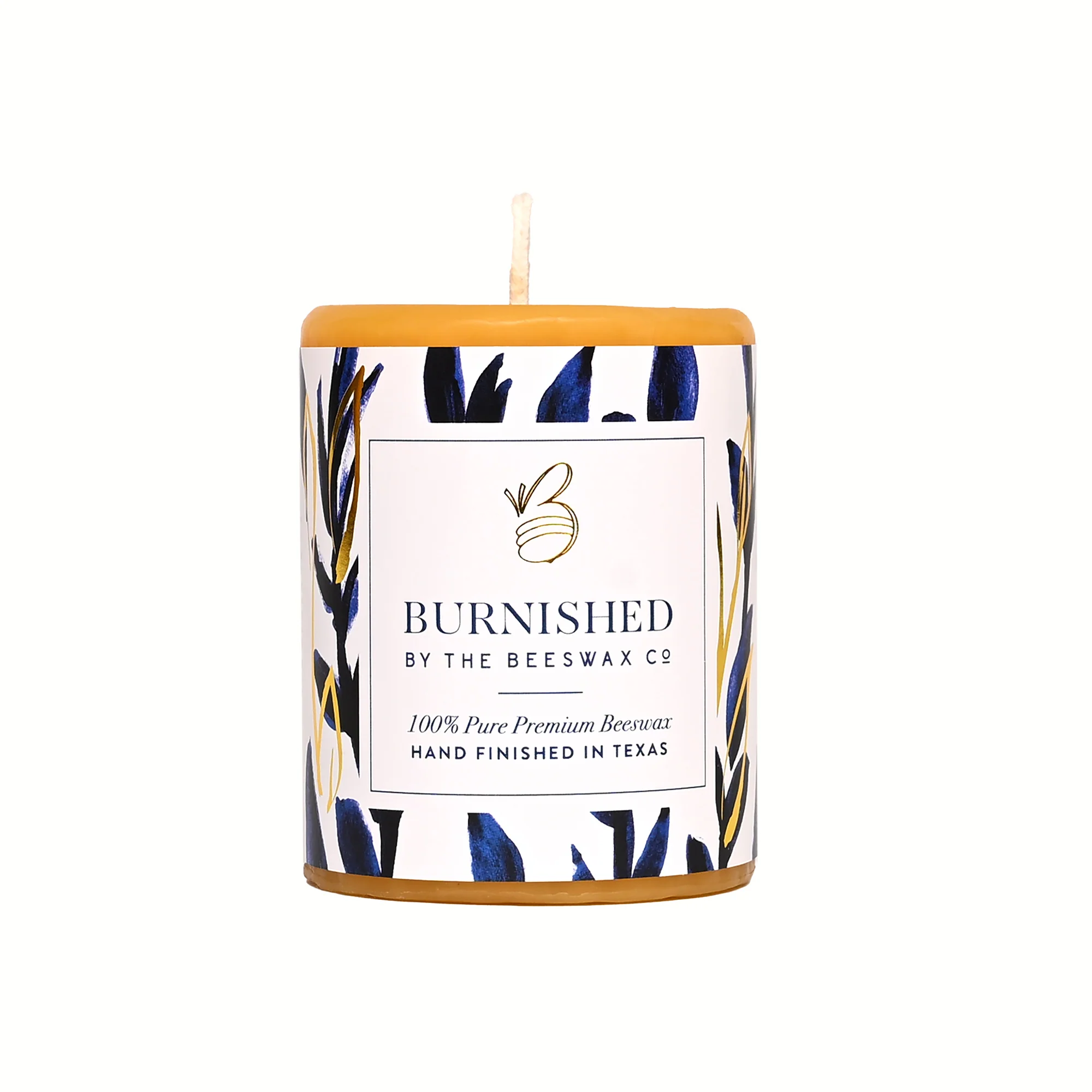 Burnished Beeswax Pillar Candles - Image 3