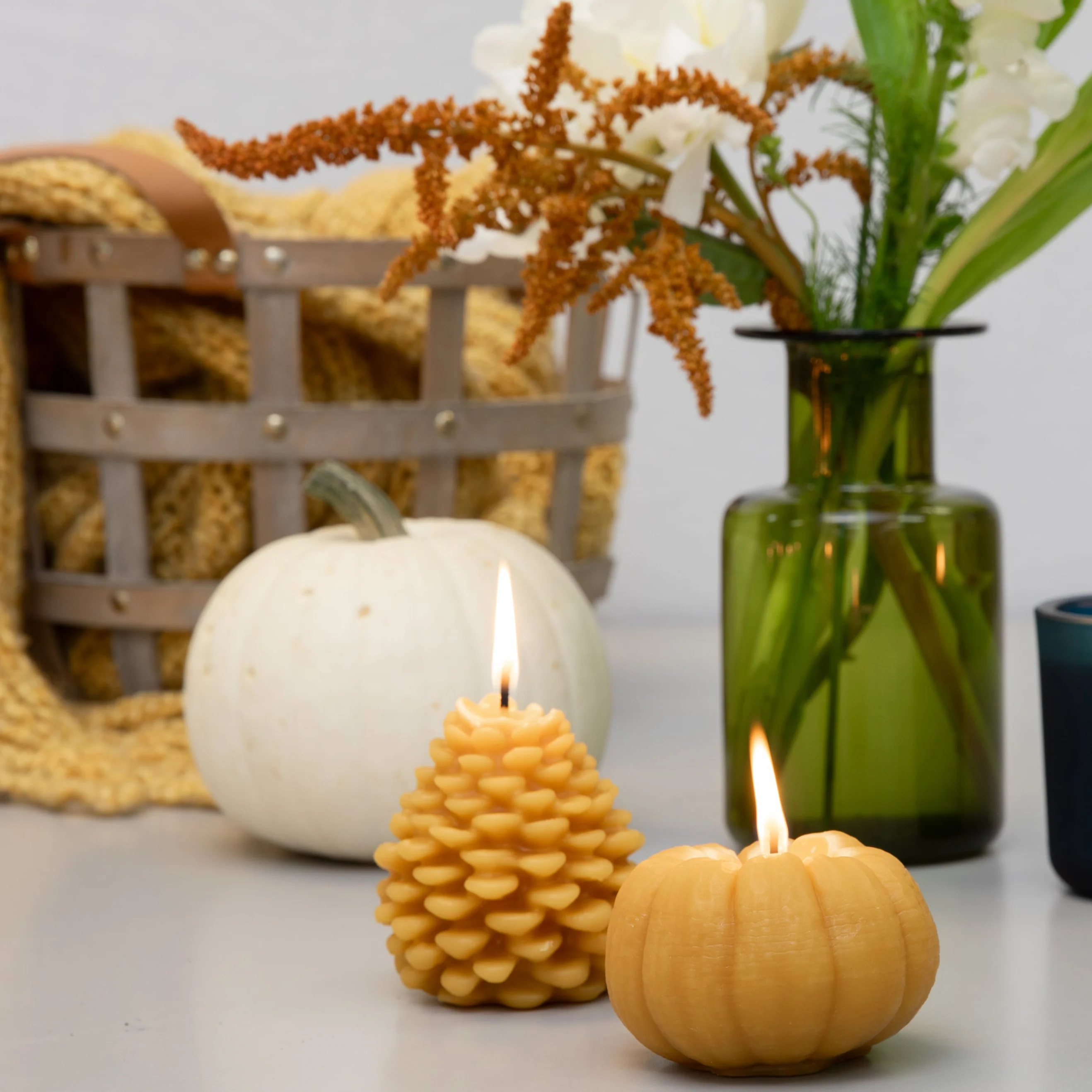 Pumpkin Beeswax Candle - Image 3